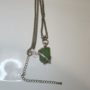 Elegant Green Pendant Necklace #112